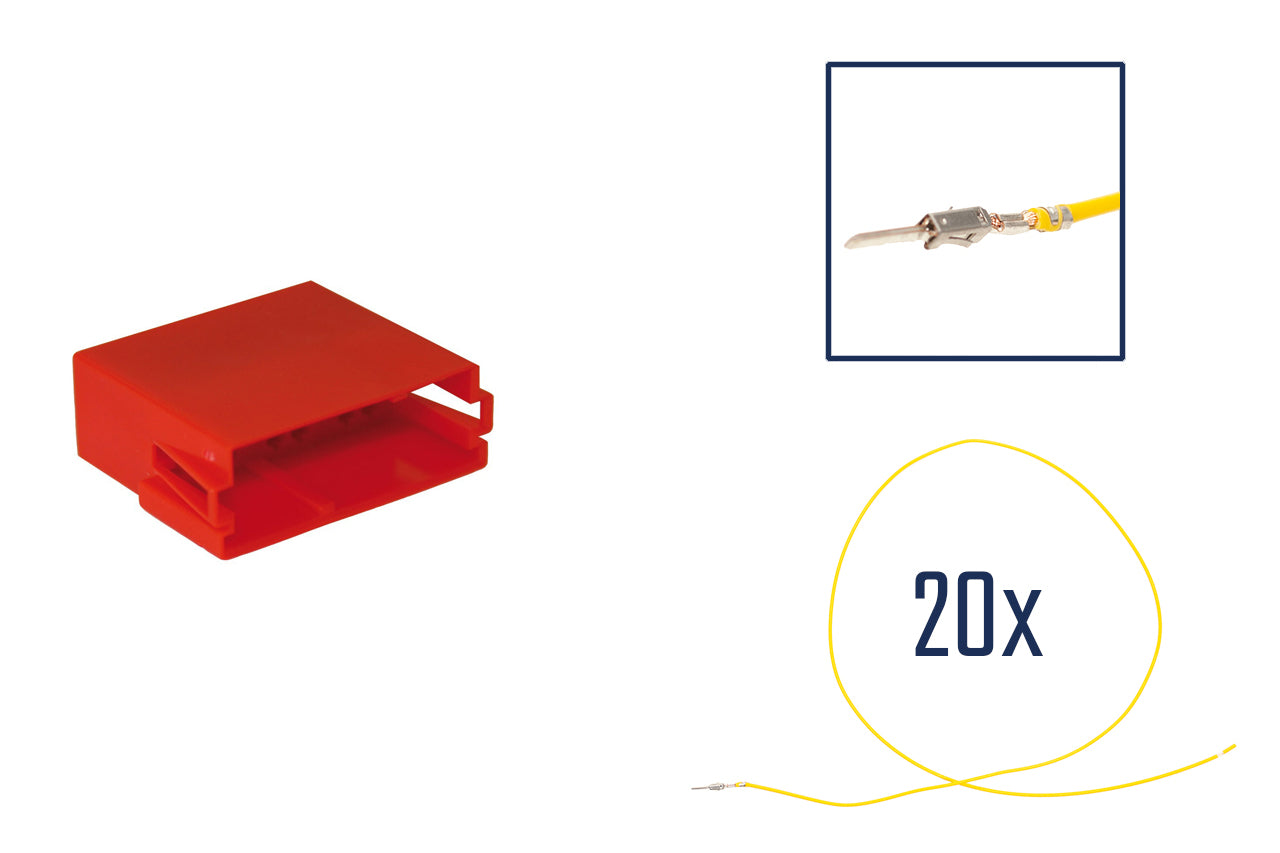 Repair kit connector 20 pin for MINI ISO socket housing compact