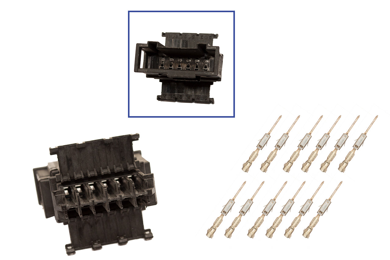 Repair kit connector 12 pin 6Q0 972 736 socket housing for VW Audi Seat Skoda