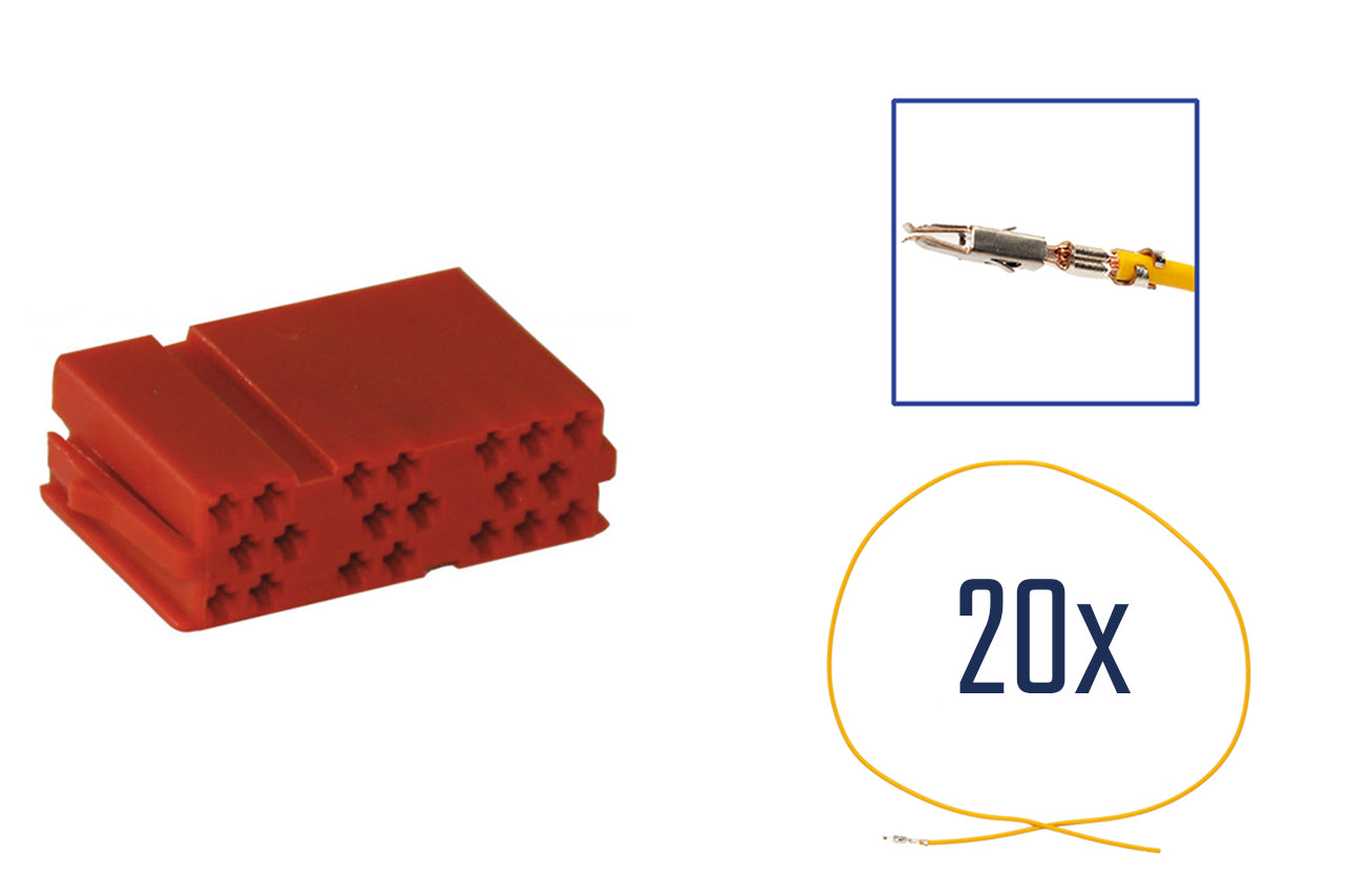 Repair kit connector 8 pin for MINI ISO Compact Plug Housing