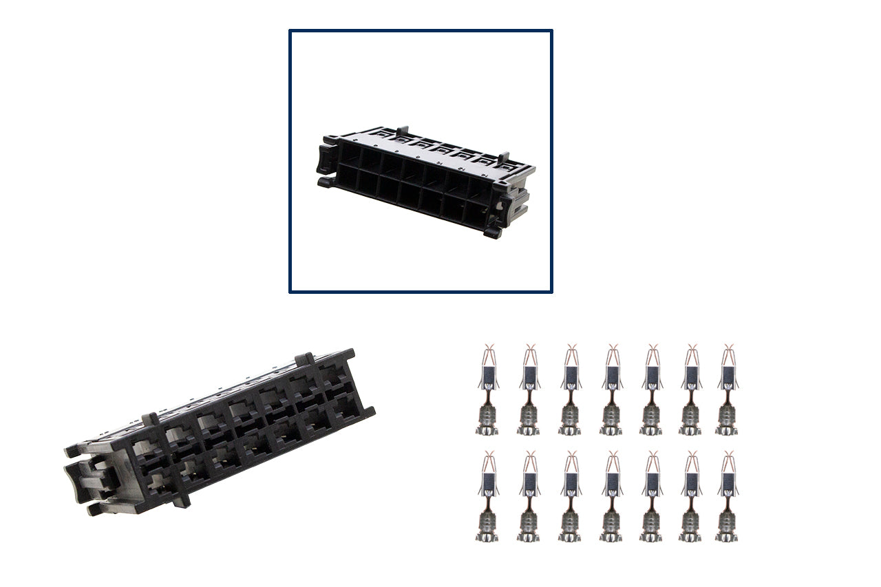 Repair kit connector 14 pin plug housing Hirschmann 12 MB A 220 545 3728