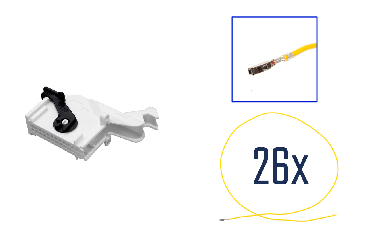 Repair kit connector 26 pin 7M3 972 726 B plug housing for VW Audi Seat Skoda