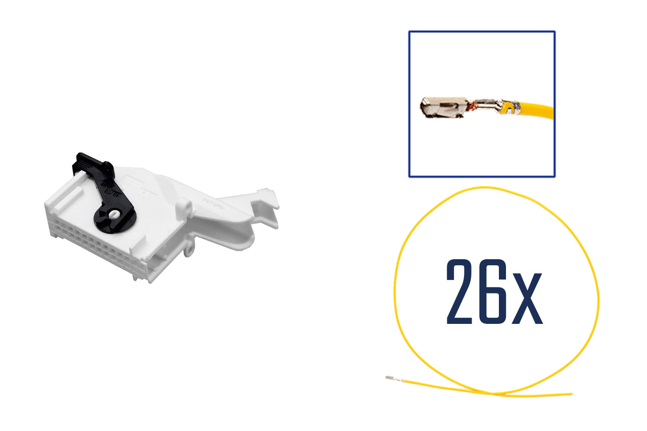 Repair kit connector 26 pin 7M3 972 726 B plug housing for VW Audi Seat Skoda