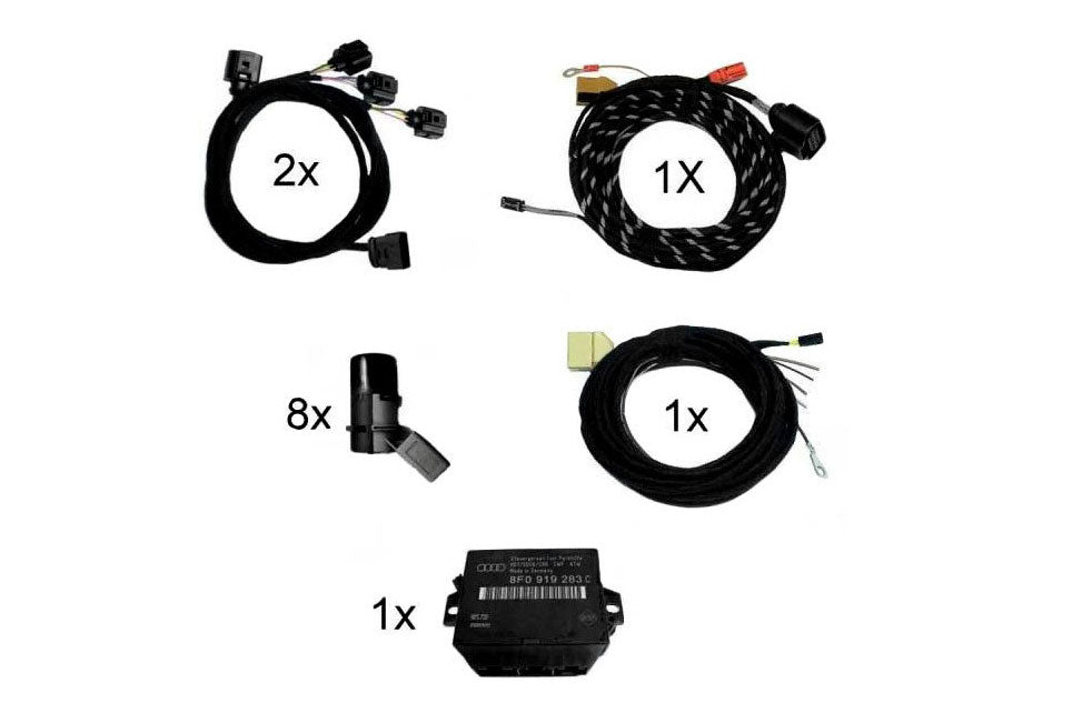 APS Audi Parking System Plus Front & Rear Retrofit for Audi A4 B7