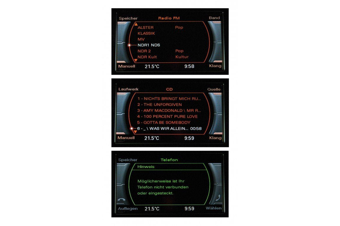 Radio Chorus Upgrade to Concert, Symphonie for Audi A4 8K