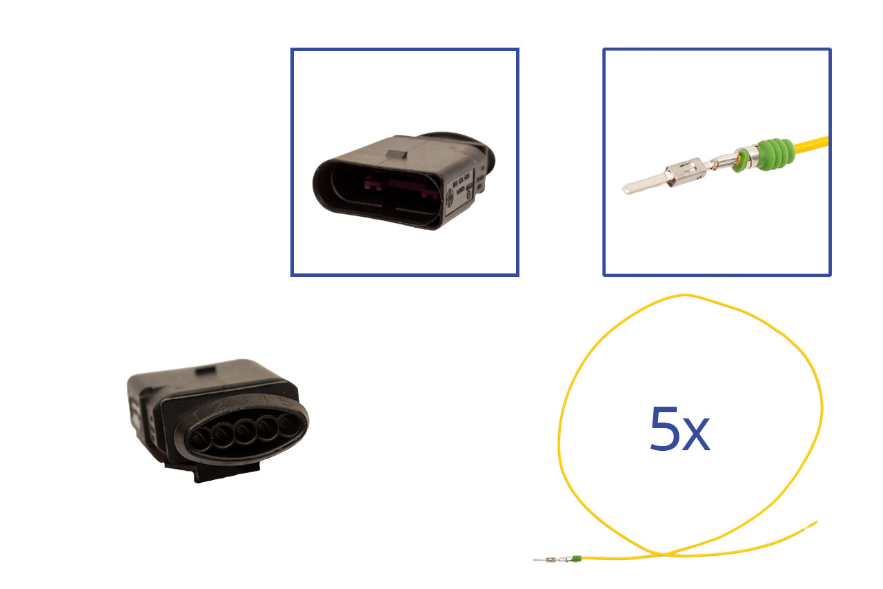 Repair kit connector 5 pin 6N0 973 805 plug housing for VW Audi Seat Skoda