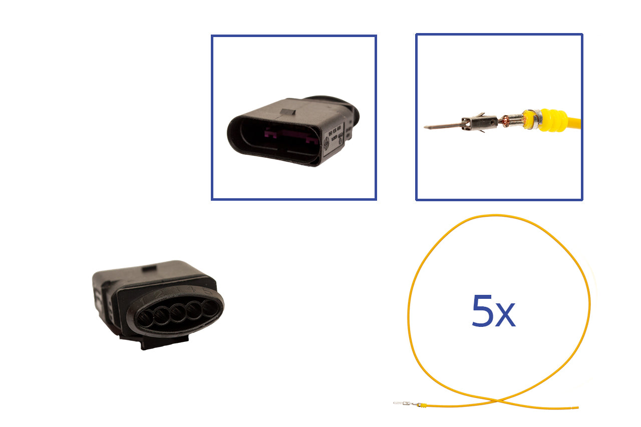 Repair kit connector 5 pin 6N0 973 805 plug housing for VW Audi Seat Skoda