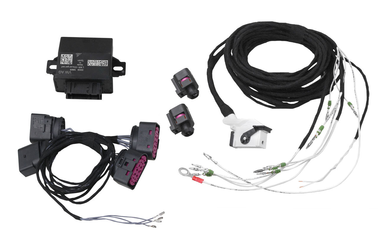 Auto-leveling headlights control retrofit for VW Touran GP 2011 - with electr. shock absorber