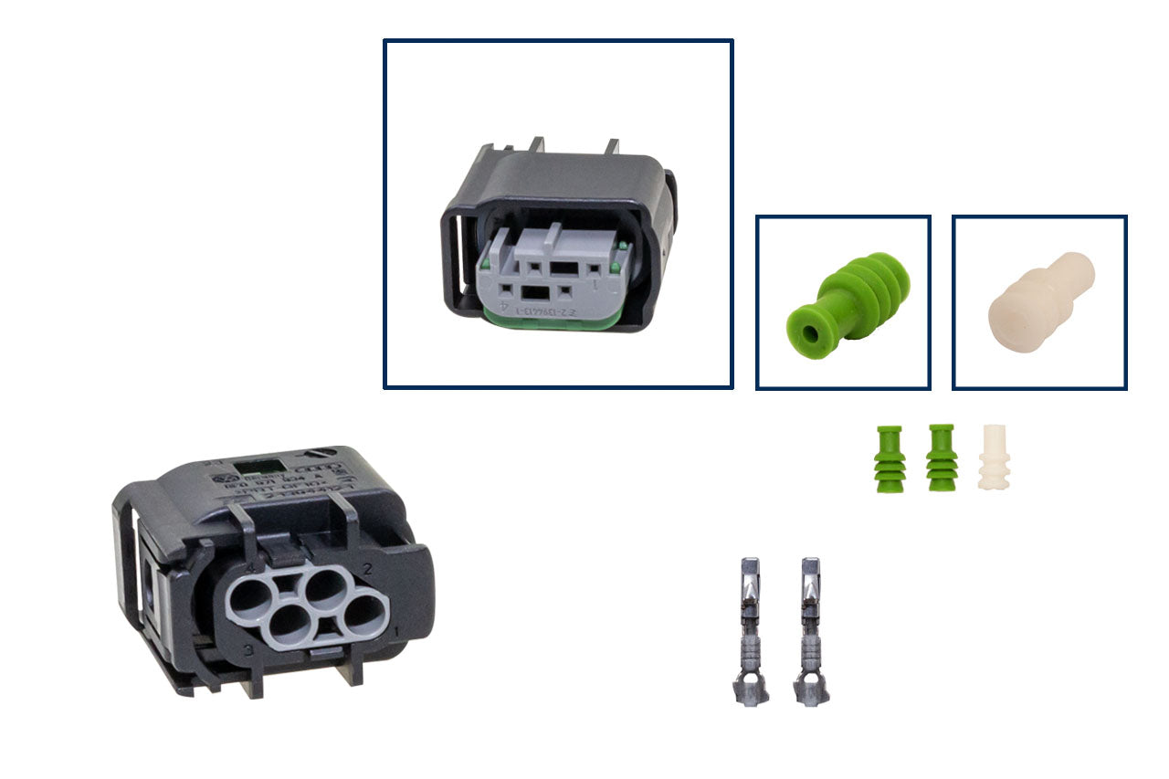 Repair kit connector 4 pin MQS 8E0 971 934 A plug housing for VW Audi Seat Skoda