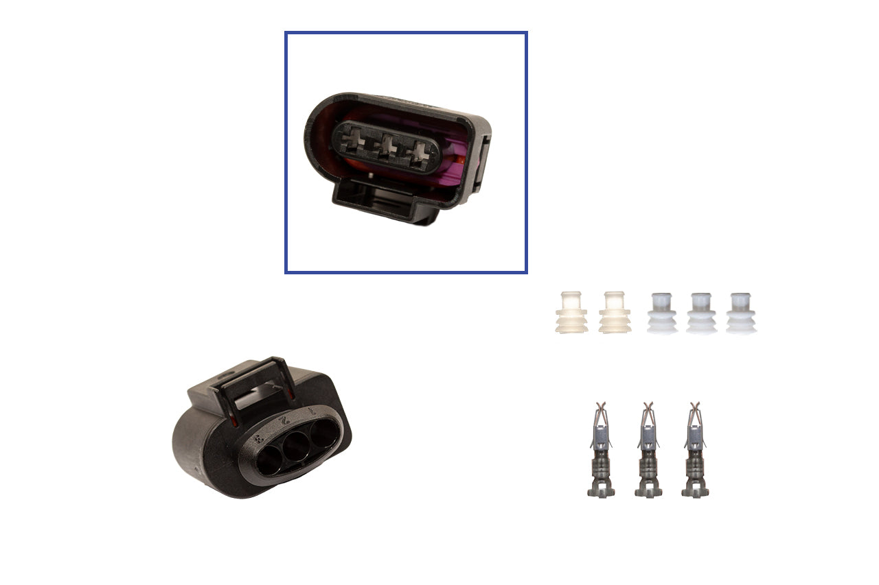 Repair kit connector 3 pin 1J0 973 723 plug housing for VW Audi Seat Skoda