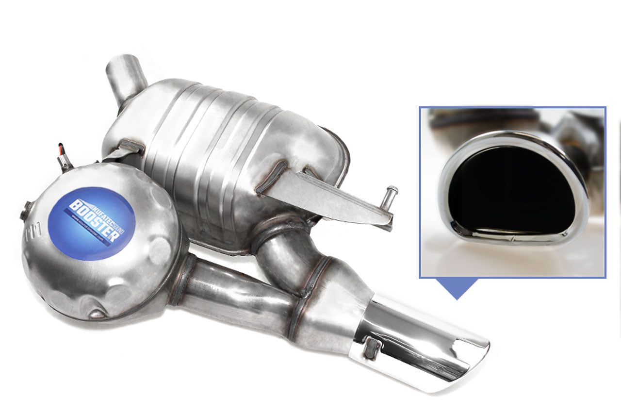 Original rear silencer left incl. sound generator for Audi A6, A7 4G