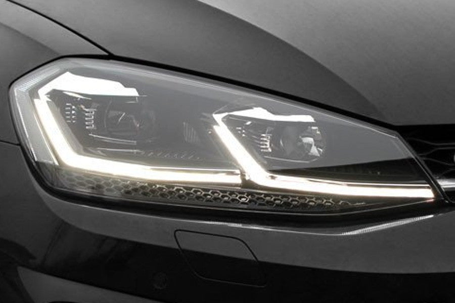 LED headlights with LED daytime running light DRL for VW Golf 7