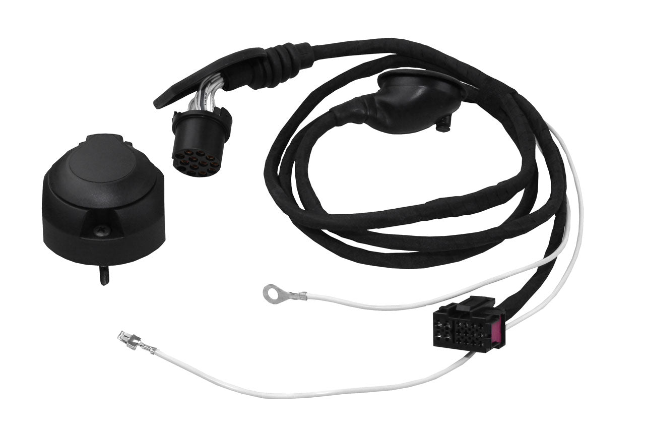 Cable set trailer hitch (towbar) socket for Audi A4 8K, A5 8T