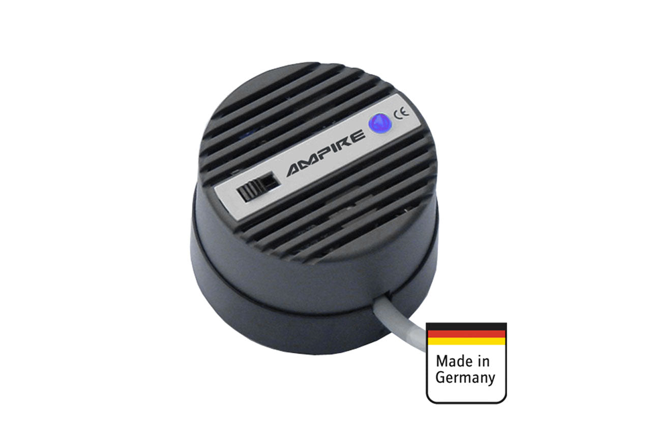 Gas sensor with integrated siren for propane, butane, LPG