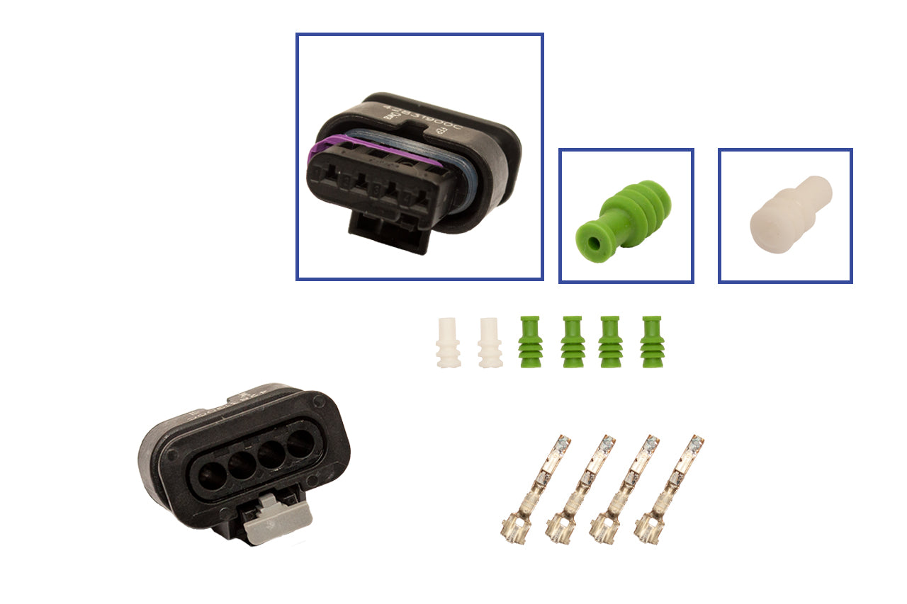 Repair kit connector 4 pin 4B0 973 712A plug housing for VW Audi Seat Skoda