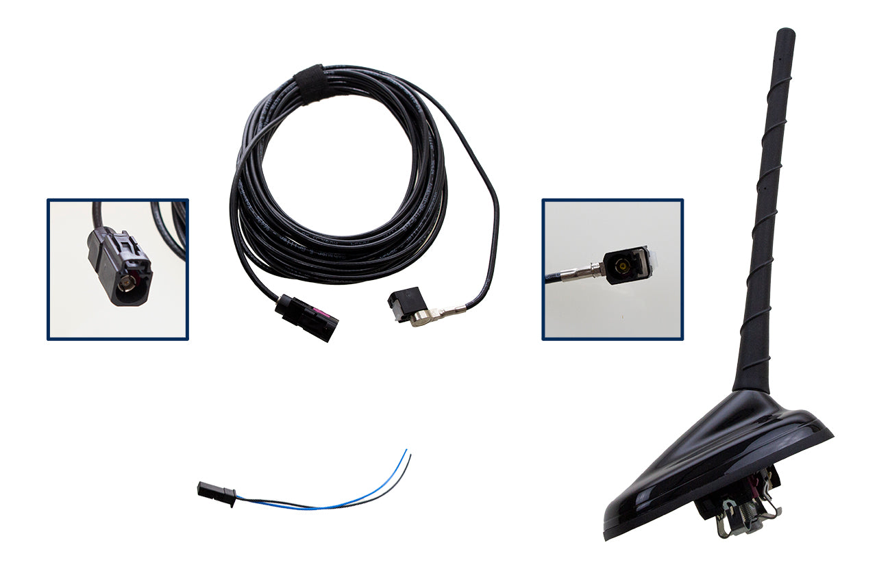Retrofit kit DAB, DAB+ roof antenna for VW, Seat, Skoda MQB