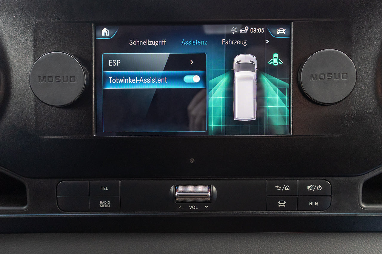 Complete set Blind Spot Assistant Code with Rear Cross Traffic Alert JA7 for Mercedes Sprinter 907/910