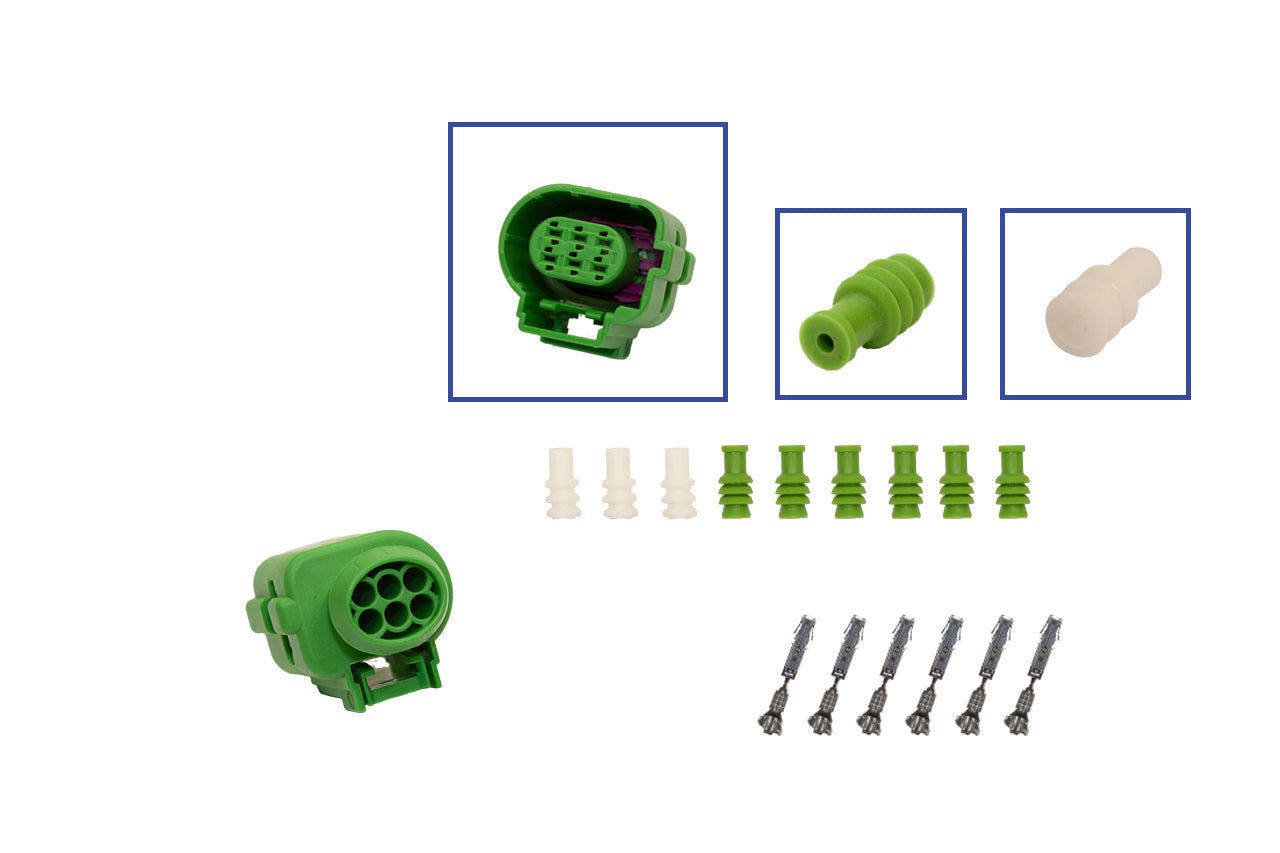 Repair kit connector 6 pin 4H0 973 713 C plug housing for VW Audi Seat Skoda