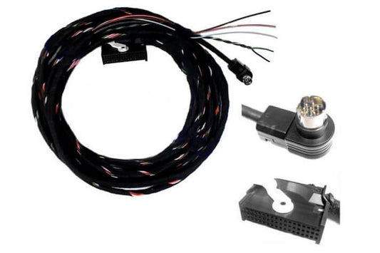 Cable set TV tuner for VW MFD, Audi RNS-D with Can