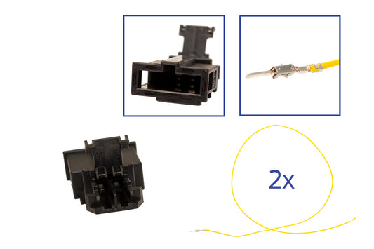 Repair kit connector 2 pin 3B0 972 712 socket housing for VW Audi Seat Skoda