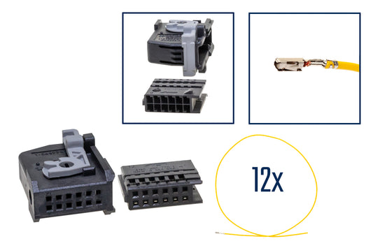 Repair kit connector 12 pin 8364664 socket housing