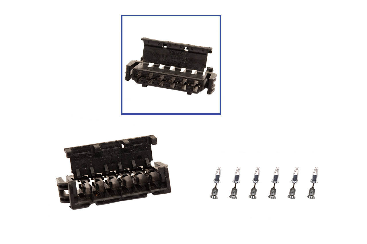 Repair kit connector 6 pin 893 971 636 plug housing for VW Audi Seat Skoda