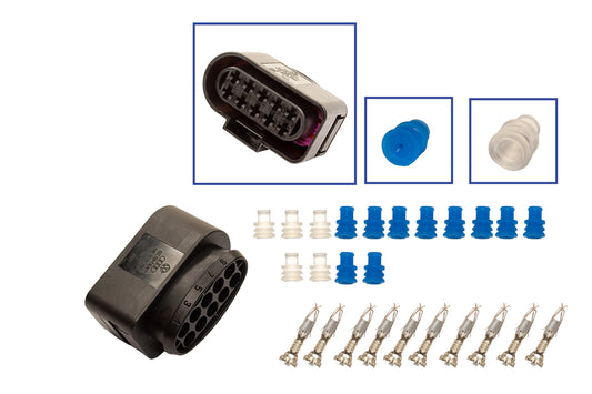 Repair kit connector 10 pin 1J0 973 735 socket housing for VW Audi Seat Skoda