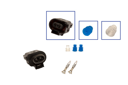 Repair kit connector 2 pin 1J0 973 722 A plug housing for VW Audi Seat Skoda