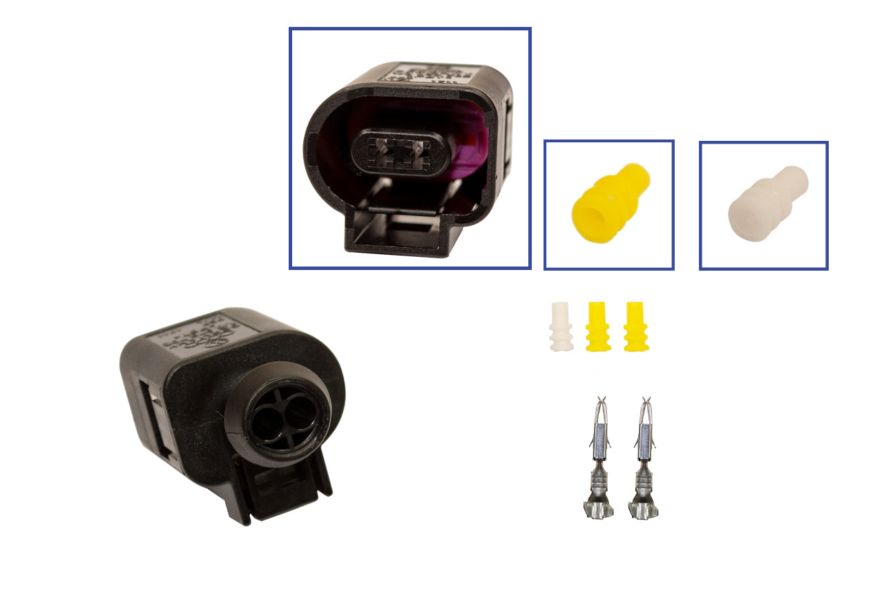 Repair kit connector 2 pin 1J0 973 702 plug housing for VW Audi Seat Skoda