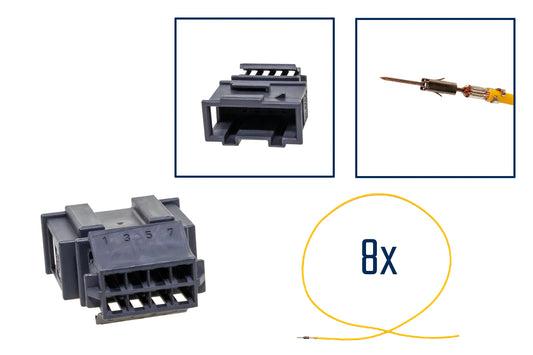 Repair kit connector 8 pin 3B0 972 734 plug housing for VW Audi Seat Skoda