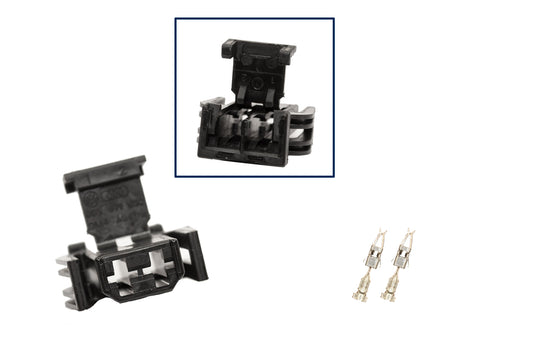 Repair kit connector 2 pin 893 971 632 flat contact housing for VW Audi Seat Skoda