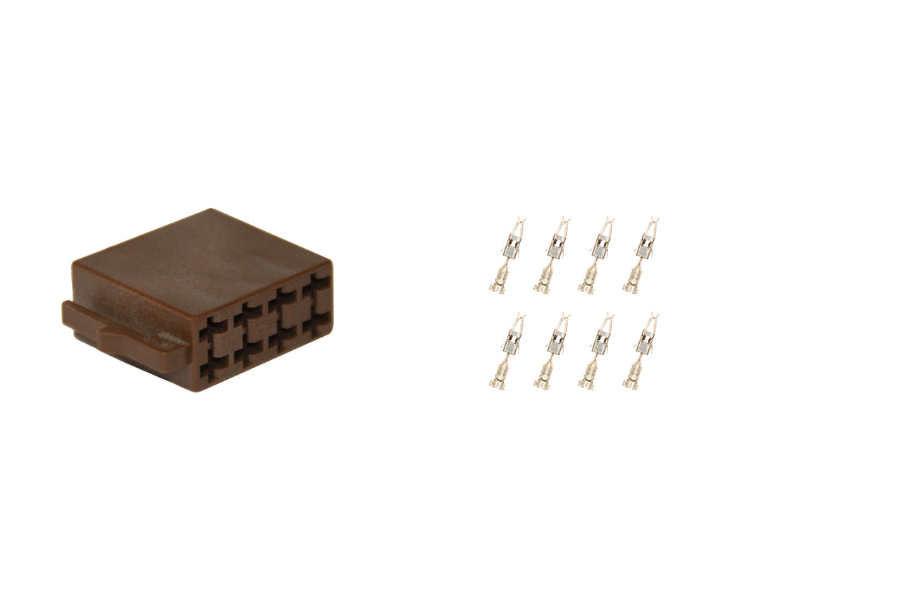 Repair kit connector 8 pin for ISO loudspeaker plug housing