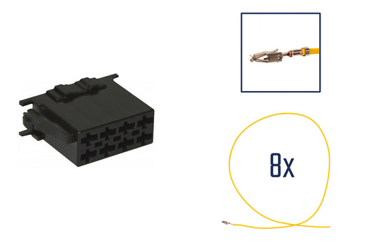 Repair kit connector 8 pin for ISO power connector housing