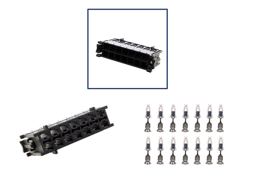 Repair kit connector 14 pin plug housing Hirschmann 12 MB A 220 545 3728