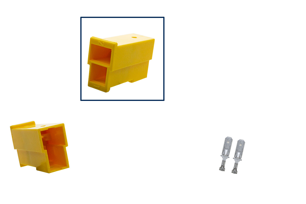 Repair kit connector 2 pin 161 971 988 C plug housing for VW Audi Seat Skoda