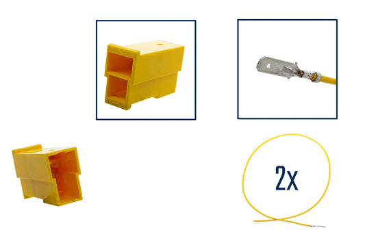 Repair kit connector 2 pin 161 971 988 C plug housing for VW Audi Seat Skoda