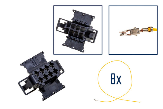Repair kit connector 8 pin 1J0 972 724 / 191 972 724 plug housing for VW Audi Seat Skoda