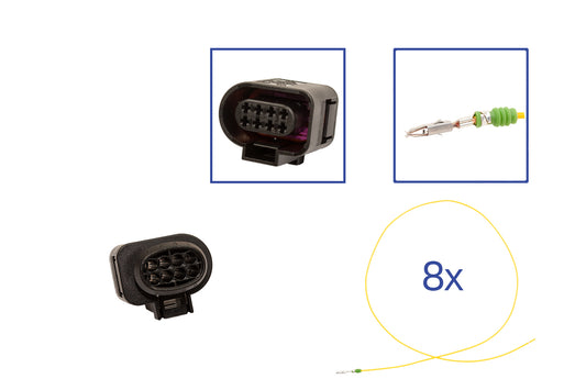 Repair kit connector 8 pin 1J0 973 714 plug housing for VW Audi Seat Skoda