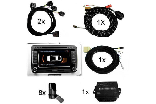 APS+ plus (optical display MMI, radio) Front + rear for Audi Q5 8R