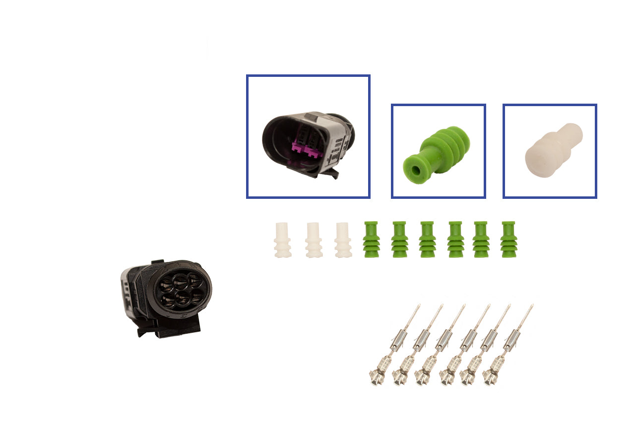 Repair kit connector 6 pin 3B0 973 813 plug housing for VW Audi Seat Skoda