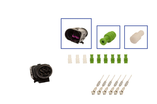 Repair kit connector 6 pin 3B0 973 813 plug housing for VW Audi Seat Skoda
