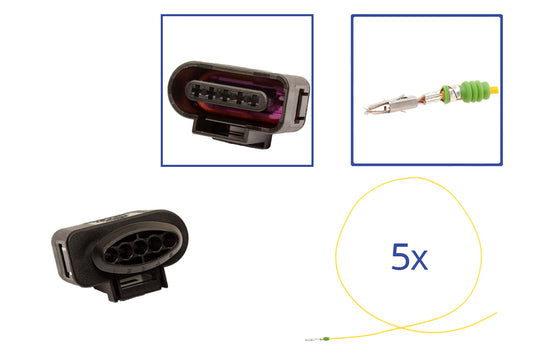 Repair kit connector 5 pin 1J0 973 705 plug housing for VW Audi Seat Skoda