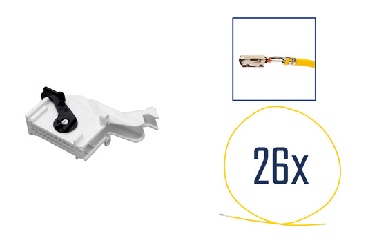 Repair kit connector 26 pin 7M3 972 726 B plug housing for VW Audi Seat Skoda