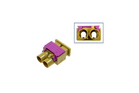FAKRA double plug housing - male like 6Q0 035 671 K