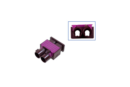 FAKRA double plug housing - male like 6Q0 035 671 K