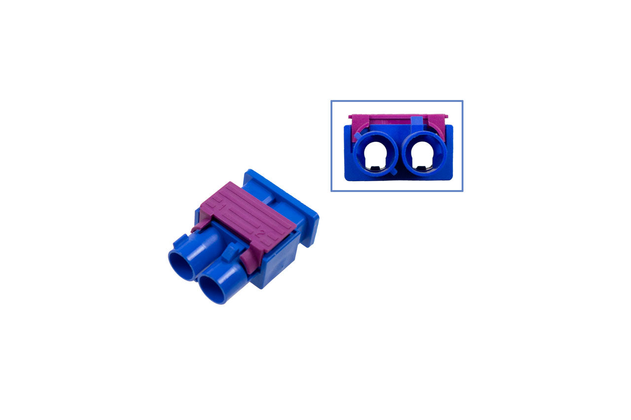 FAKRA double plug housing - male like 6Q0 035 671 K