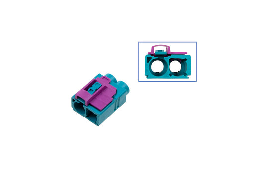 FAKRA double-socket housing - female like 6Q0 035 608 K