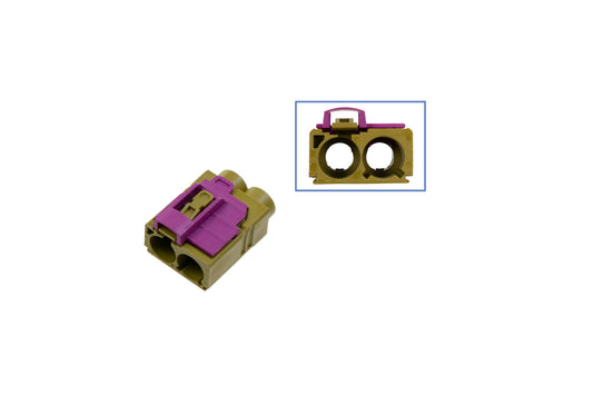 FAKRA double-socket housing - female like 6Q0 035 608 K