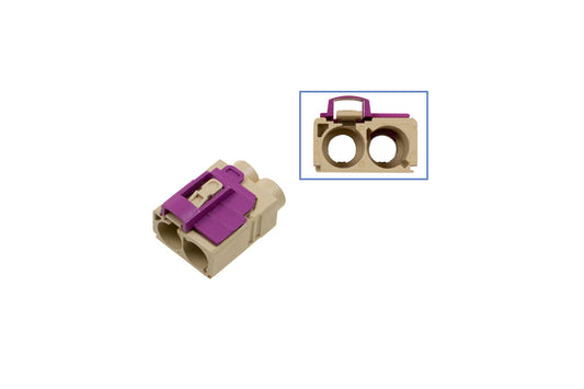 FAKRA double-socket housing - female like 6Q0 035 608 K