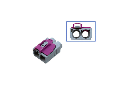 FAKRA double-socket housing - female like 6Q0 035 608 K