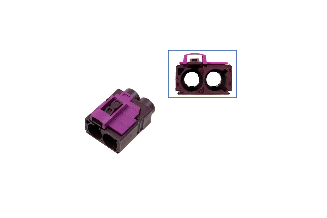 FAKRA double-socket housing - female like 6Q0 035 608 K